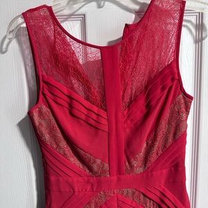 Bcbg maxazria midi pleated dress size 2